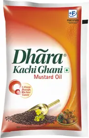 DHARA Kachi Ghani Mustard Oil Pouch (Sarsher Tel)