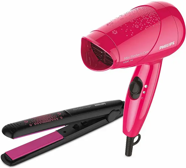 PHILIPS Hair Dryer + Hair Starightener {Set of 2} Personal Care Appliance Combo  (1 Items in the set)